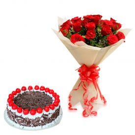 Rose With Black forest