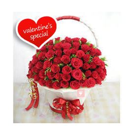 Basket of 200 Red Roses