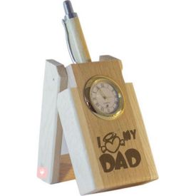 I love my Dad Pen with Stand and Clock