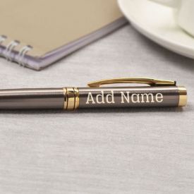 Classy Personalized Bronze Metallic Ball Pen