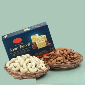 Dry fruits with soan papdi
