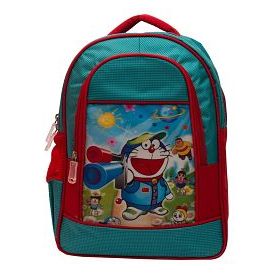 Arip Green & Red Polyester School Bag