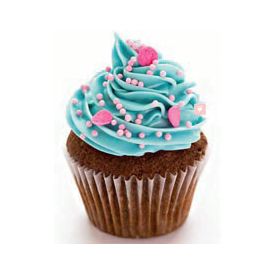Blue Pink Fantasy Cupcake