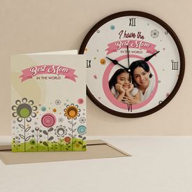 Lovely Mom clock with card