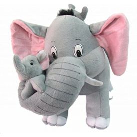 Tickles Cute Elephant with two babies Stuffed Soft Plush Toy Kids Birthday 55 cm