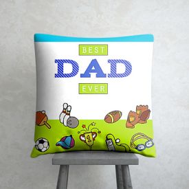 Best Dad personalized cushion