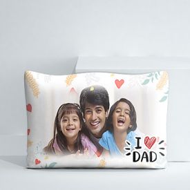 I Love Dad personalized pillow