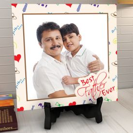 Best Father Ever Personalized Tile
