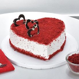 Cake Red Velvet Heart Shape