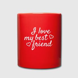 For a nice friend red mug