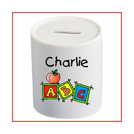 Personalized Charlie Piggy Bank