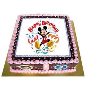 Special Mickey Mouse Photo Cake