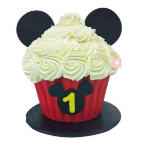 Mickey Mouse Floral Cup Cake