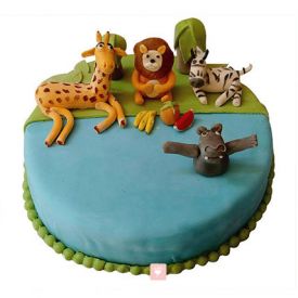Madagaskar Fondant Cake