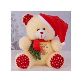 Teddy with santa cap(18 inch)