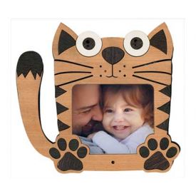 Cat wooden photo frame
