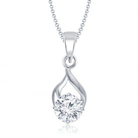 Nakabh Timeless Crystal Stone Pendant Necklace