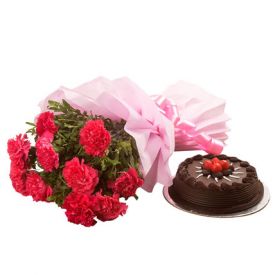 chocolate truffle cake N Flowers