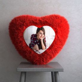 Personalized heart shape cushion
