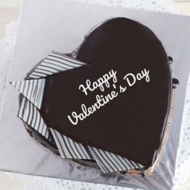 1 kg Heart shape chocolate truffle cake