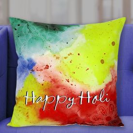Happy Holi Special Cushion