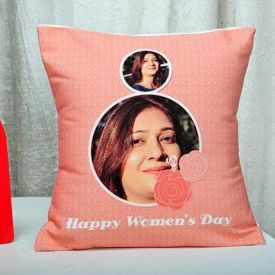 Women's day personalized cushion