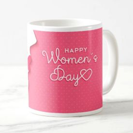 Pink printed designer mug