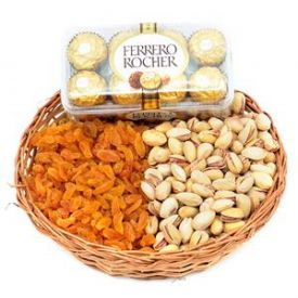 Mixed dry fruits with ferrero rocher