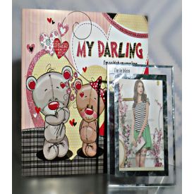 Photo frame with Greeting card