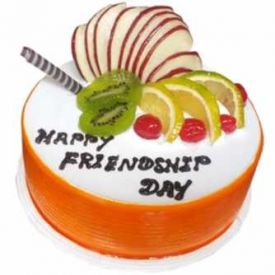 Friendship day vanilla cake