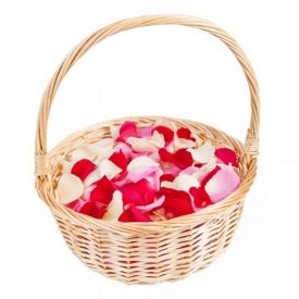 Basket With Mixed Petals
