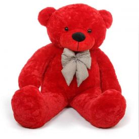 5 feet Red teddy bear