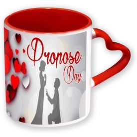 Heart Handle Promise Day Mug